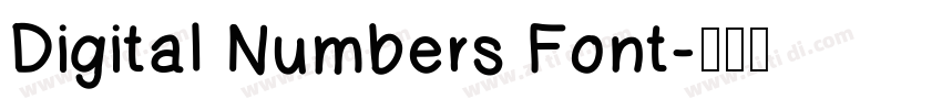 Digital Numbers Font字体转换